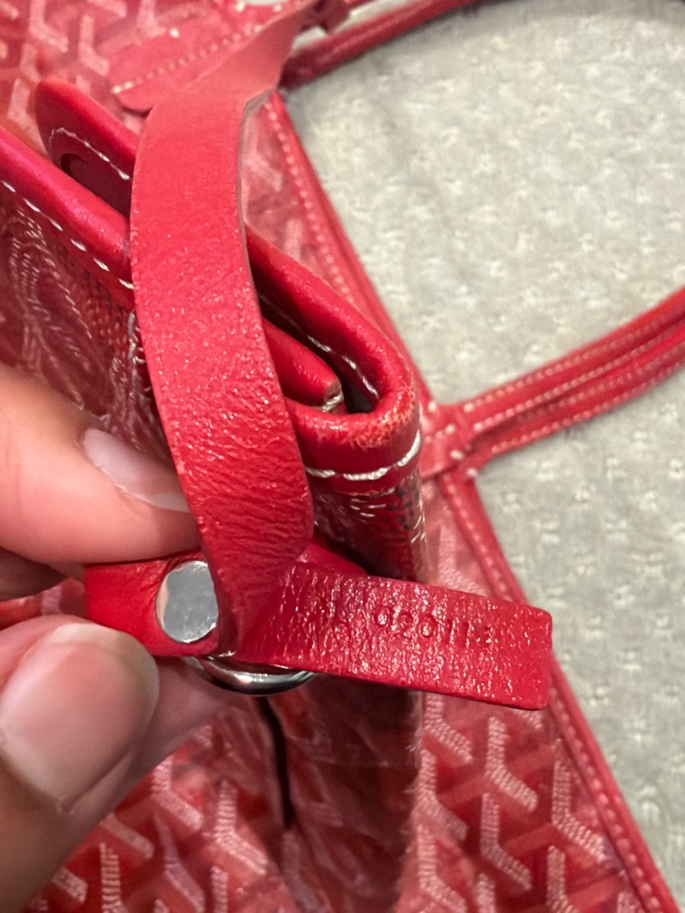 Goyard St Louis PM Tote Bag Red - Picture 12 of 12
